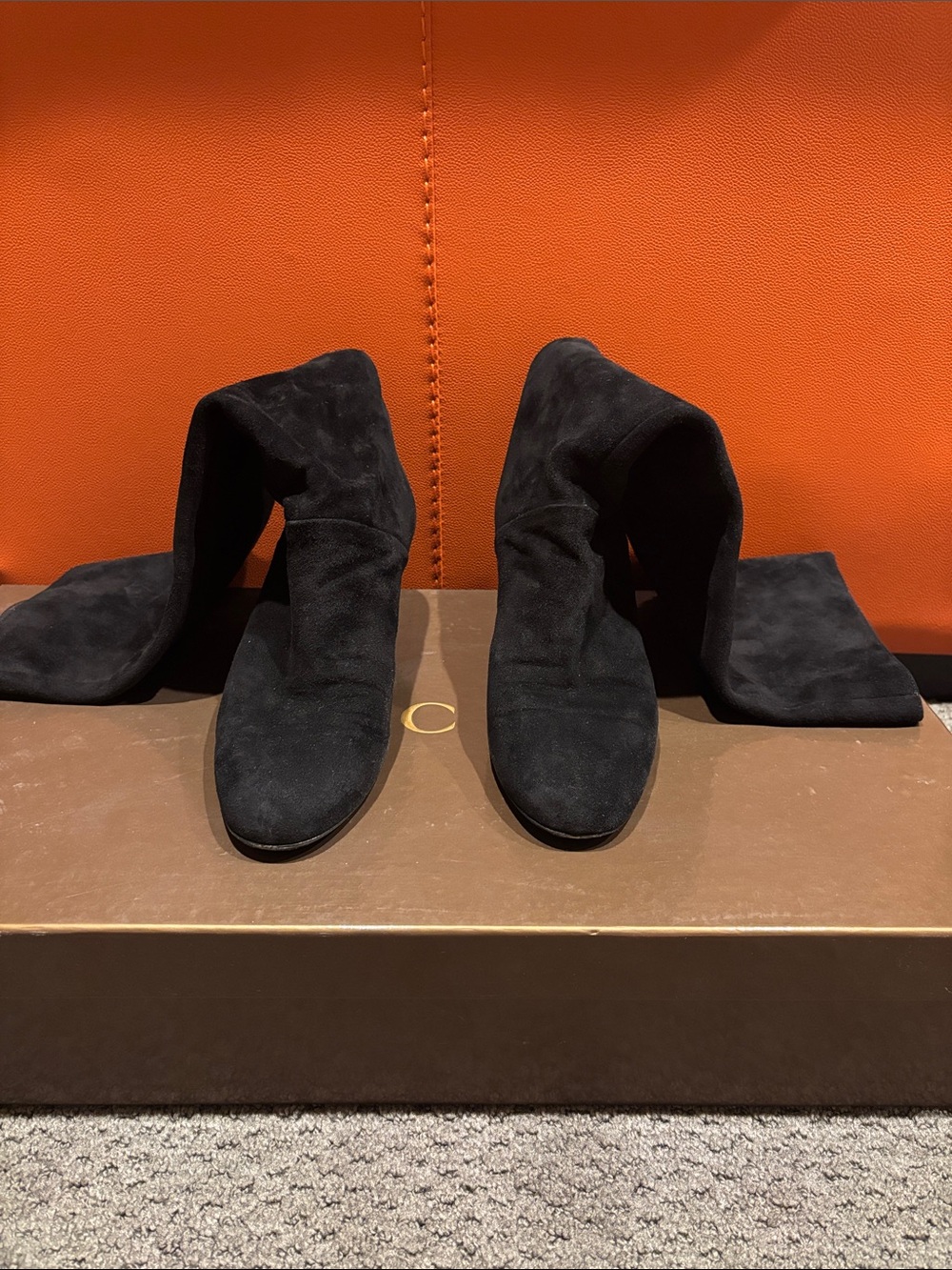 Gucci Black Suede Ankle Boots. Women’s size 10